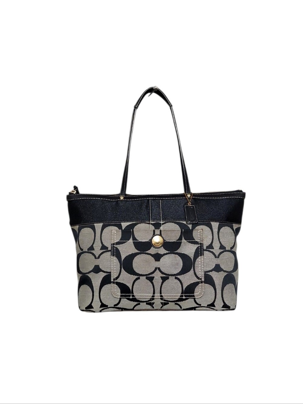 Coach Vintage Y2K  Signature Canvas Tote Bag Gently Loved